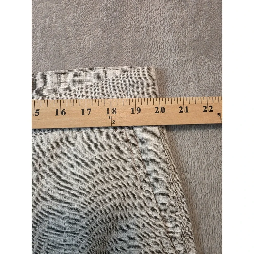 Goodfellow & Co Linden Shorts Mens 40 Beige Linen Blend Flat Front Casual Chino